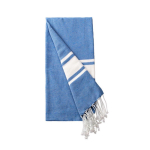 Pareo van gerecycled katoen en polyester in diverse kleuren 150 g/m² kleur blauw eerste weergave