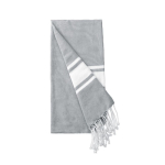 Pareo van gerecycled katoen en polyester in diverse kleuren 150 g/m² kleur grijs eerste weergave