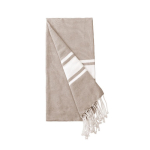 Pareo van gerecycled katoen en polyester in diverse kleuren 150 g/m² kleur beige eerste weergave