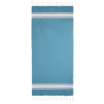 Pareo van gerecycled katoen en polyester in diverse kleuren 150 g/m² kleur lichtblauw tweede weergave