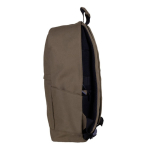Klassieke laptoptas van katoen met zijvakken 15 inch kleur bruin tweede weergave