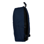 Klassieke laptoptas van katoen met zijvakken 15 inch kleur marineblauw tweede weergave