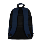 Klassieke laptoptas van katoen met zijvakken 15 inch kleur marineblauw derde weergave