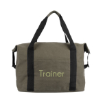 RPET canvas tas, ideaal voor op de trolley 460 g/m² kleur groen derde weergave