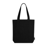 Tas van gerecycled katoen in neutrale kleuren 320 g/m² kleur zwart eerste weergave
