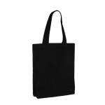Tas van gerecycled katoen in neutrale kleuren 320 g/m² kleur zwart tweede weergave