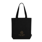 Tas van gerecycled katoen in neutrale kleuren 320 g/m² kleur zwart derde weergave