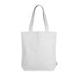 Tas van gerecycled katoen in neutrale kleuren 320 g/m² kleur wit eerste weergave
