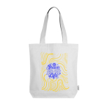 Tas van gerecycled katoen in neutrale kleuren 320 g/m² kleur wit derde weergave
