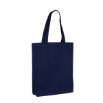 Tas van gerecycled katoen in neutrale kleuren 320 g/m² kleur marineblauw tweede weergave