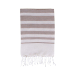 Pareo handdoek van gerecycled katoen en polyester 150 g/m² kleur beige eerste weergave