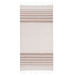 Pareo handdoek van gerecycled katoen en polyester 150 g/m² kleur beige tweede weergave