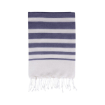Pareo handdoek van gerecycled katoen en polyester 150 g/m² kleur marineblauw eerste weergave