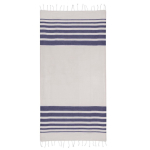 Pareo handdoek van gerecycled katoen en polyester 150 g/m² kleur marineblauw tweede weergave