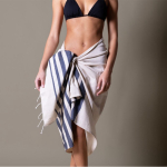 Pareo handdoek van gerecycled katoen en polyester 150 g/m² derde weergave