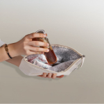 Toilettas van gerecycled katoen met isolerende aluminium voering kleur naturel tweede weergave