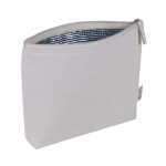 Toilettas van gerecycled katoen met isolerende aluminium voering kleur naturel derde weergave