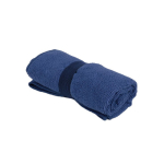 Sporthanddoek van polyester en polyamide met elastiek om op te vouwen kleur blauw eerste weergave