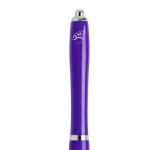 Pen van oceaanplastic met verchroomde details, blauwe inkt