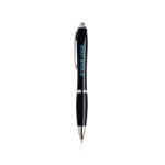Pen van oceaanplastic met verchroomde details, blauwe inkt