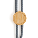 Ecologische lanyard met buisvormig ontwerp en bamboeafstelling