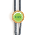 Ecologische lanyard met buisvormig ontwerp en bamboeafstelling