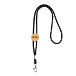 Ecologische lanyard met buisvormig ontwerp en bamboeafstelling