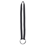 Lanyard-onderzetter met siliconen band, ideaal voor festivals kleur zwart
