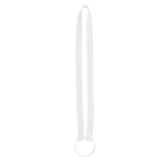 Lanyard-onderzetter met siliconen band, ideaal voor festivals kleur wit