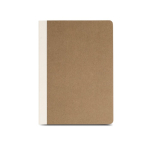 Notitieblok met kaft van natuurlijke vezels karton, A5, 80 g/m² papier kleur bruin