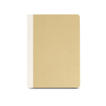 Notitieblok met kaft van natuurlijke vezels karton, A5, 80 g/m² papier kleur beige