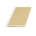 Notitieblok met kaft van natuurlijke vezels karton, A5, 80 g/m² papier kleur beige
