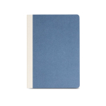 Notitieblok met kaft van natuurlijke vezels karton, A5, 80 g/m² papier kleur marineblauw