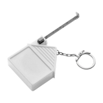 Sleutelhanger in de vorm van een huis met meetlint inbegrepen tweede weergave