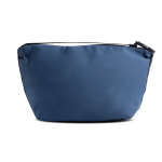 Koeltas van synthetisch leer van 13L met ritstreksel kleur marineblauw