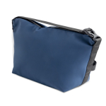 Koeltas van synthetisch leer van 13L met ritstreksel kleur marineblauw