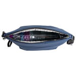 Koeltas van synthetisch leer van 13L met ritstreksel kleur marineblauw