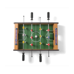 Mini houten tafelvoetbalspel bedrukken, inclusief 2 balletjes kleur meerkleurig derde weergave