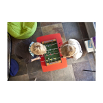 Mini houten tafelvoetbalspel bedrukken, inclusief 2 balletjes eerste weergave