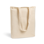 Katoenen tas met lange handvatten, ideaal voor boodschappen 140 g/m² kleur beige