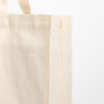 Katoenen tas met volledige bodemvouw voor meer capaciteit 140 g/m²