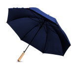 Automatische paraplu met houten handvat, 8 panelen en Ø106 kleur marineblauw