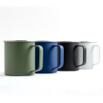 Mok van gerecycled roestvrij staal met modern design en handvat 400ml