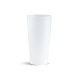 herbruikbare plastic beker met logo voor festivals 600ml kleur doorschijnend