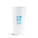 herbruikbare plastic beker met logo voor festivals 600ml