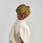 Katoenen pet in militaire stijl met klittenbandsluiting 215 g/m²