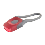 Fietslicht met 2 LED-lampen en siliconen bevestigingsband kleur rood vierde weergave