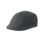 Casual baret van geborsteld katoen met zachte touch 280 g/m² kleur donkergrijs