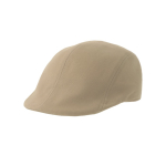 Casual baret van geborsteld katoen met zachte touch 280 g/m² kleur khaki