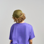Casual baret van geborsteld katoen met zachte touch 280 g/m²